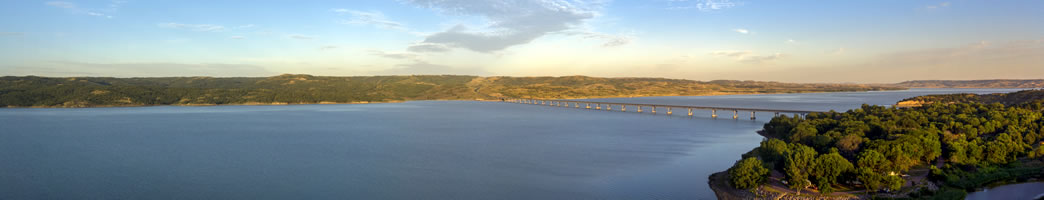 Missouri river, one of the longest rivers in USA & Canada